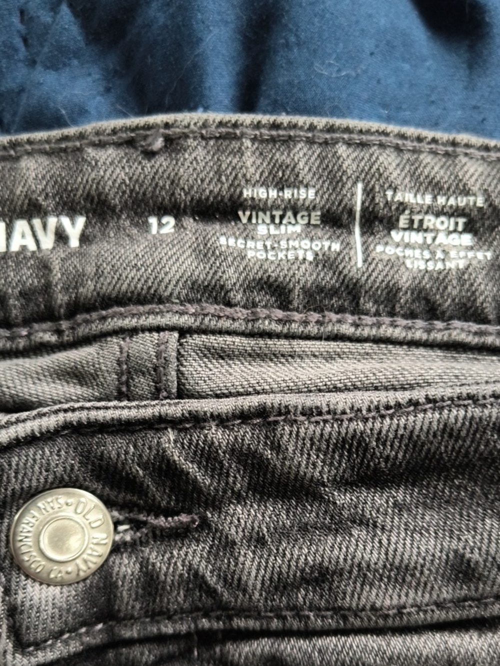 Old Navy Vintage Slim High-Rise Jeans - Black